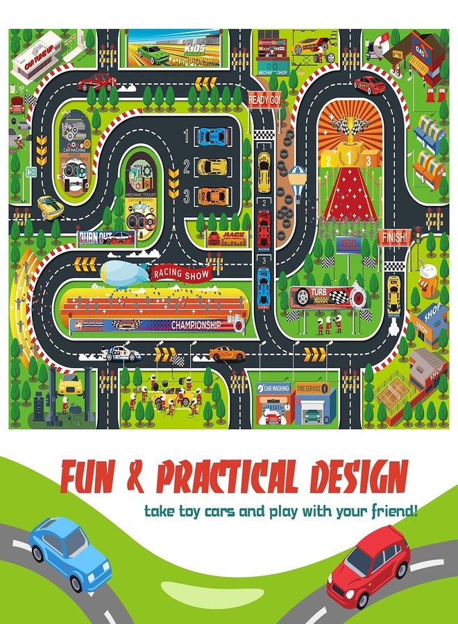 Oriate Kids Dream Mat Modern City Toy Activity Playmat, Parent-Child Interaction Game Map Rug, Ideal Children's Educational Road Traffic City Life Pretend Play 552-C - Image 5